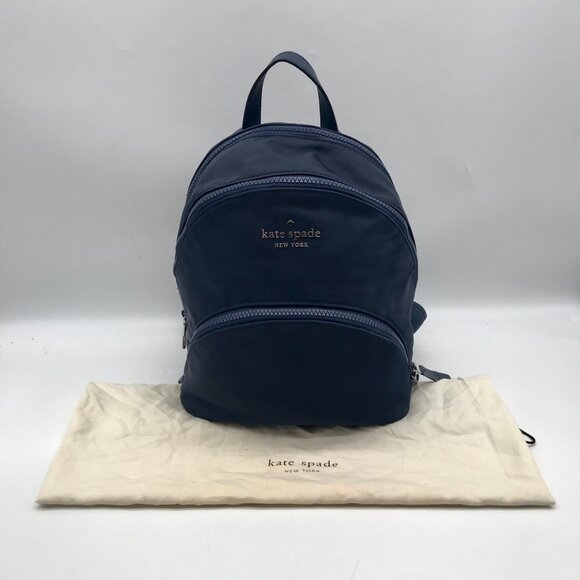 Kate Spade Navy Blue Nylon Karissa Backpack - Picture 12 of 12